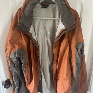 Marmot Orange and Gray Performance Jacket Lightweight Shell